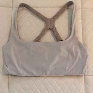 lululemon athletica Light Gray Racerback Sports Bra